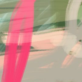 Moderne abstrakte bunte Kunst in Neon- und Pastellfarben Nr. 1 von Dina Dankers