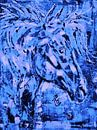Pferd Geist Blau von Kathleen Artist Fine Art Miniaturansicht