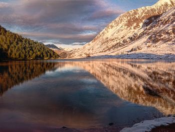 Obersee at the Staller Sattel in late autumn