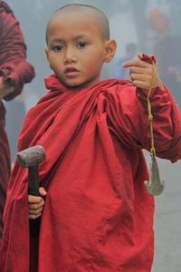 Junger Mönch in Myanmar von Gert-Jan Siesling