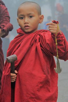 Young monk in Myanmar by Gert-Jan Siesling