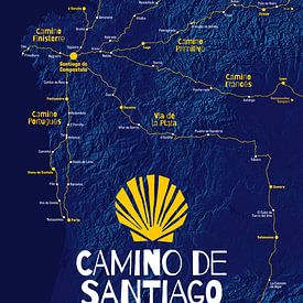 Camino de Santiago Karte | Jakobsweg Landkarte von ViaMapia