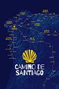 Camino de Santiago Kaart | Sint Jacobsroute van ViaMapia thumbnail