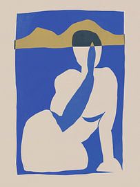 Pensive Woman Blue Mountains by Little Dean