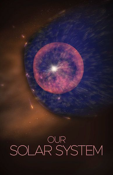 STK205506S-Poster of our solar system. by Stocktrek Images