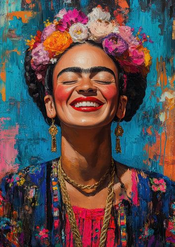 Frida : l'aura rayonnante de la liberté intérieure sur Niklas Maximilian