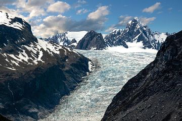Fox Glacier, Nieuw Zeeland van Christian Müringer
