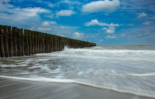 Westkapelle golfbreker longexposure
