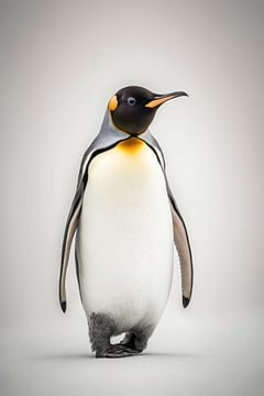 Penguin in the snow by Digitale Schilderijen