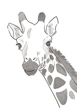 Girafe Cartoon van Wijaki Thaisusuken