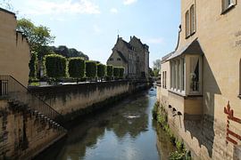 Strommast im Nebel von Franklin Verbeek