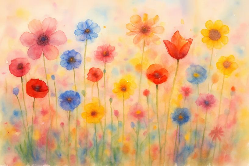 Transparent petals in field by Art & Soul Creations