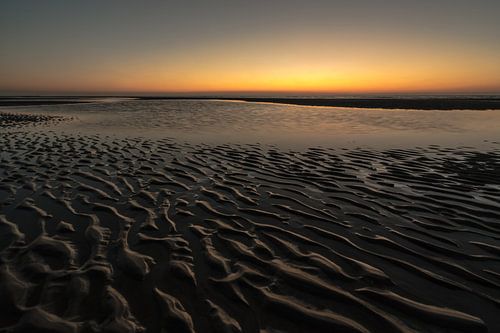 zonsondergang op het strand