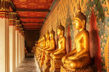 Statues de Bouddha dans un temple