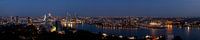 Panorama Rotterdam by night van Andre Jansen thumbnail