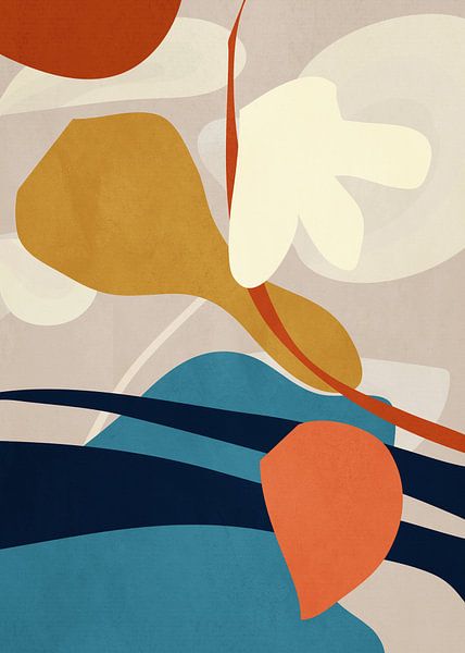 Organic Shapes And Earthy Tones by ThingDesign 