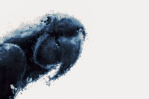 Lowkey Papagaai with the style 'Deep Blue'