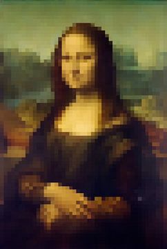 Mona Lisa pixel van Niek Traas