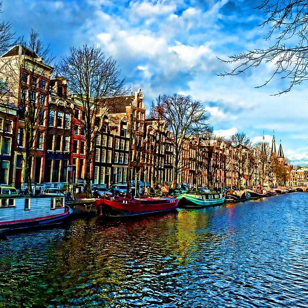 Colorful Amsterdam #103 van Theo van der Genugten