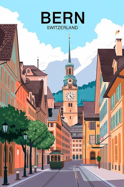 Bern, Schweiz. von Poster Art Shop