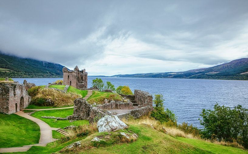 Urquhart Castle ruins on Loch Ness lake in the Scottish Highlands.  Scotland Deluxe! by Jakob Baranowski - Photography - Video - Photoshop