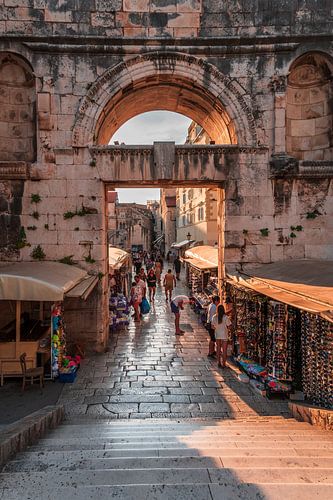 Croatia - Entrance to Diocletian's Palace in Split (0119).