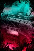 Der Eiffelturm in Paris als Digital Arts