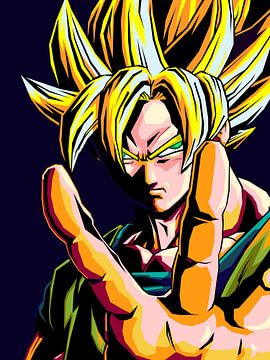 Goku Dragonball geweldige pop-art trending van miru arts