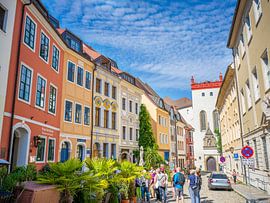 Bautzen - Schloßstraße mit Matthiasturm