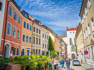 Bautzen - Schloßstraße mit Matthiasturm von t.ART