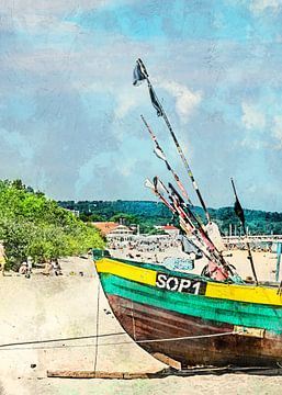 Ville de Sopot Mer Baltique #sopot sur JBJart Justyna Jaszke