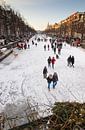 Schlittschuhlaufen auf den Grachten von Amsterdam von Paul Teixeira Miniaturansicht