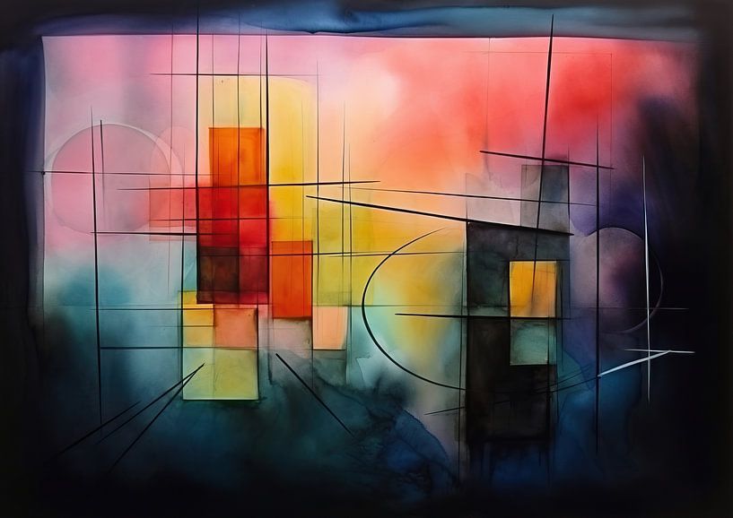 Hall by Abstract Painting