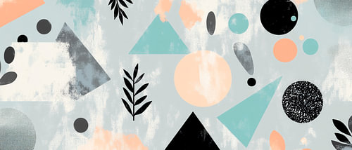 Abstracte geometrische vormen en kleuren