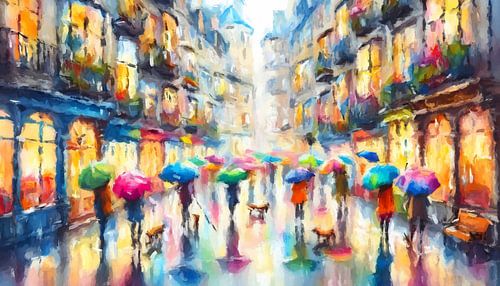 Summer day in the rain