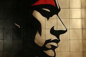 Graphic profile in shadow by Imperial Art House