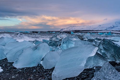 Diamond beach bij Jökulsárlón