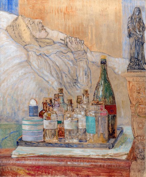 James Ensor. Artist's mother on her deathbed by 1000 Schilderijen