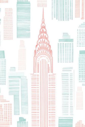 Minimalistische New Yorker Skyline