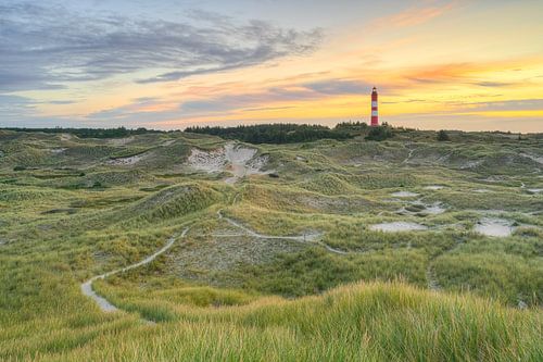 Lighthouse on Amrum at sunrise