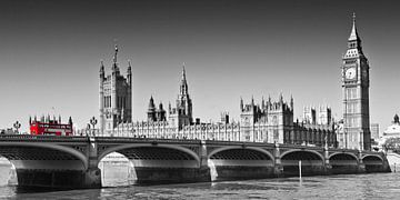 LONDON Westminster Bridge | Panoarama von Melanie Viola