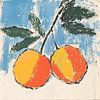 Orangen Zeichnung von TheXclusive Art