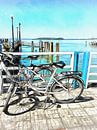 Bicycles at the Ferry Dock by Dorothy Berry-Lound thumbnail