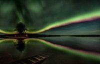 Een regenboog van noorderlicht van Leon Brouwer thumbnail