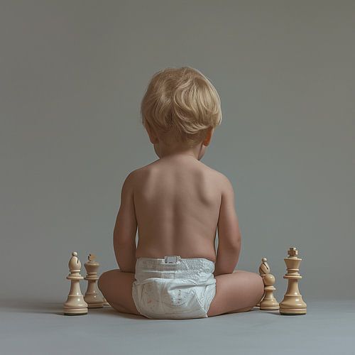 Chess piece in nappies