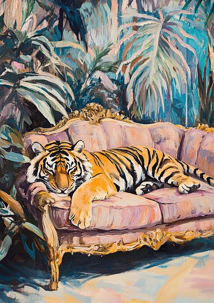 The tiger sleeps by Niklas Maximilian