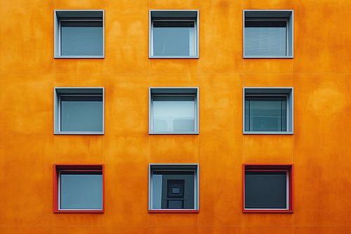 Colourful buildings, vibrant architecture