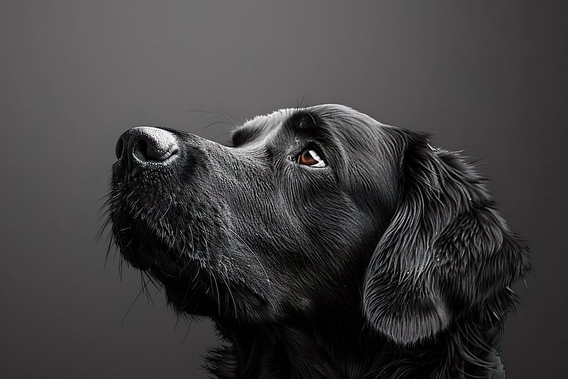 Golden Retriever schwarz von PixelPrestige