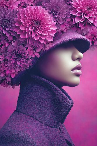 Les roses sont rouges, mais elle est devenue complètement magenta sur PixelMint.