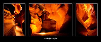 Triptychon Antelope Canyon